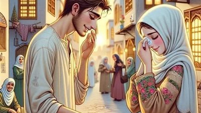 قصة الحداد والجميلة