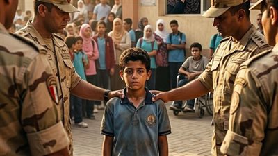 ابني شال صاحبه القعيد طول الرحله