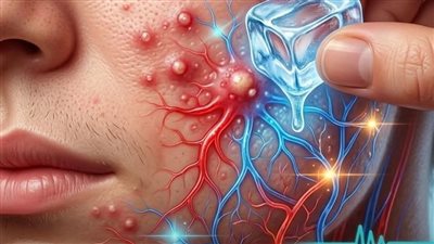 هل يمكن للثلج ان يعالج حب الشباب